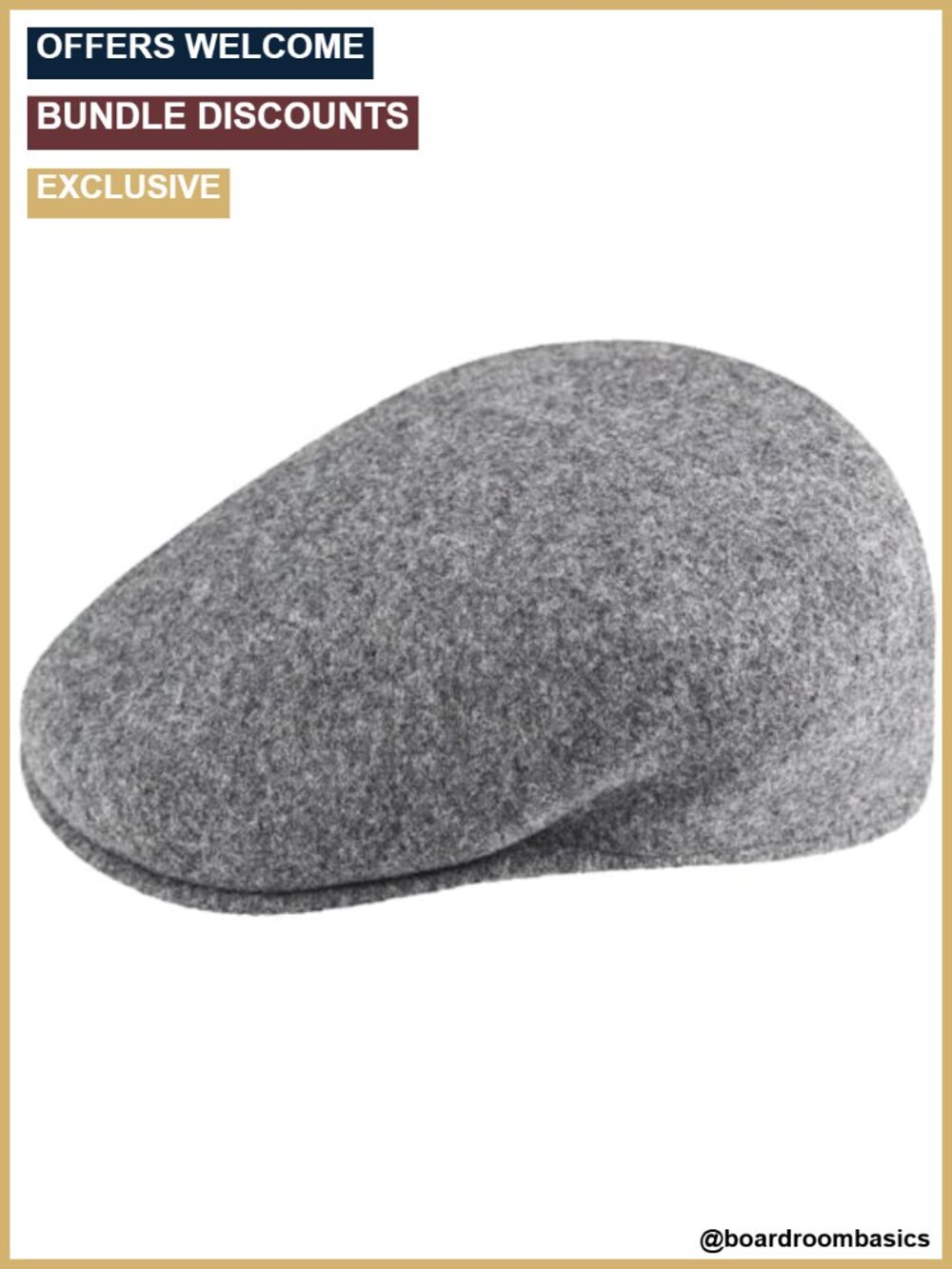Kangol 504 Wool Newsboy Cap - Fitted, Seamless, Dry Clean Only